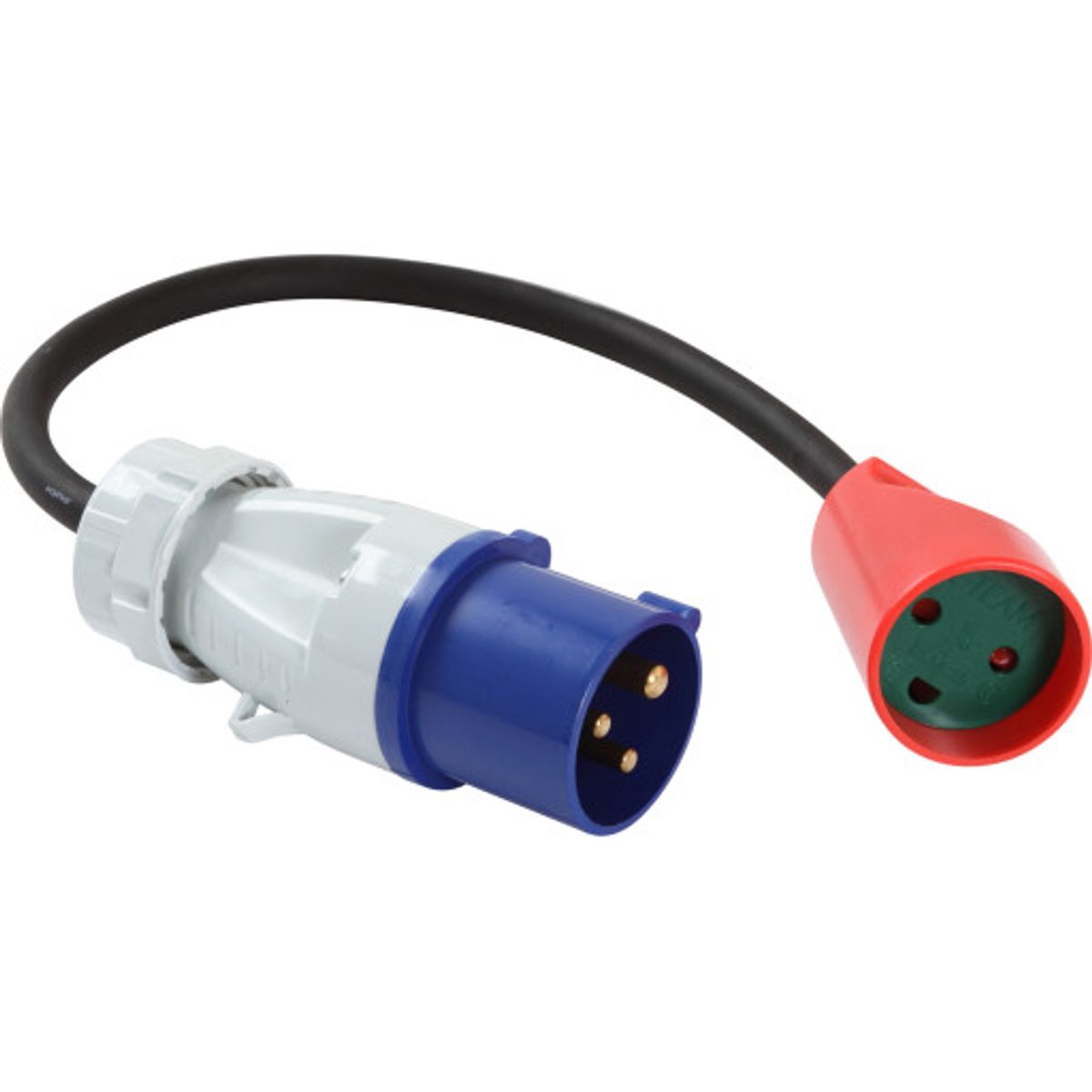 Adapter 230V DK hun til CEE han 3P