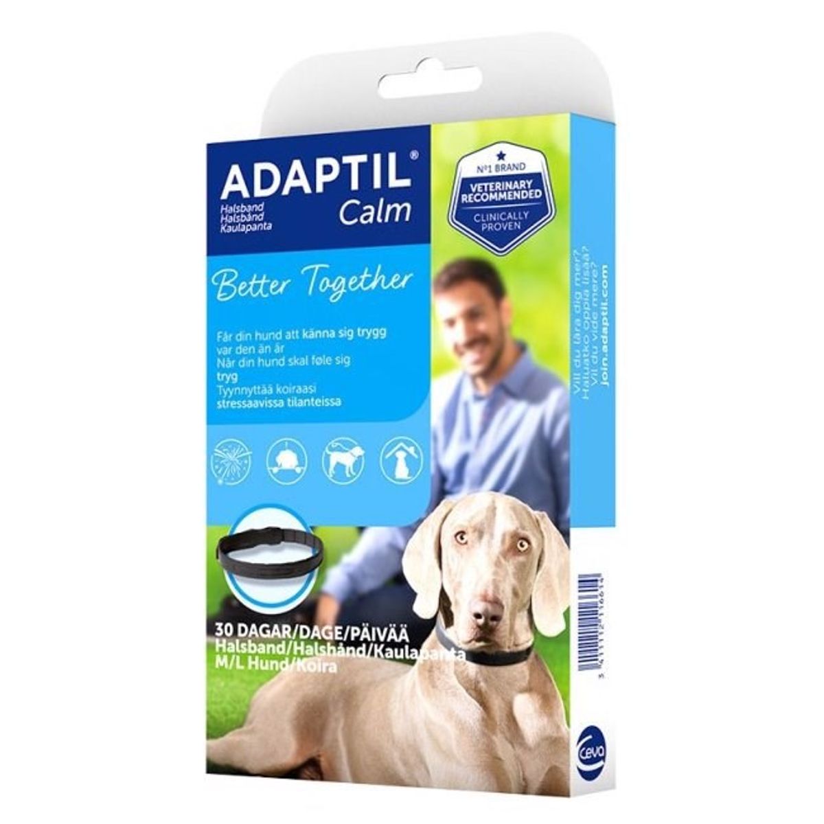 Adaptil Calm beroligende halsbånd med feromoner, M/L