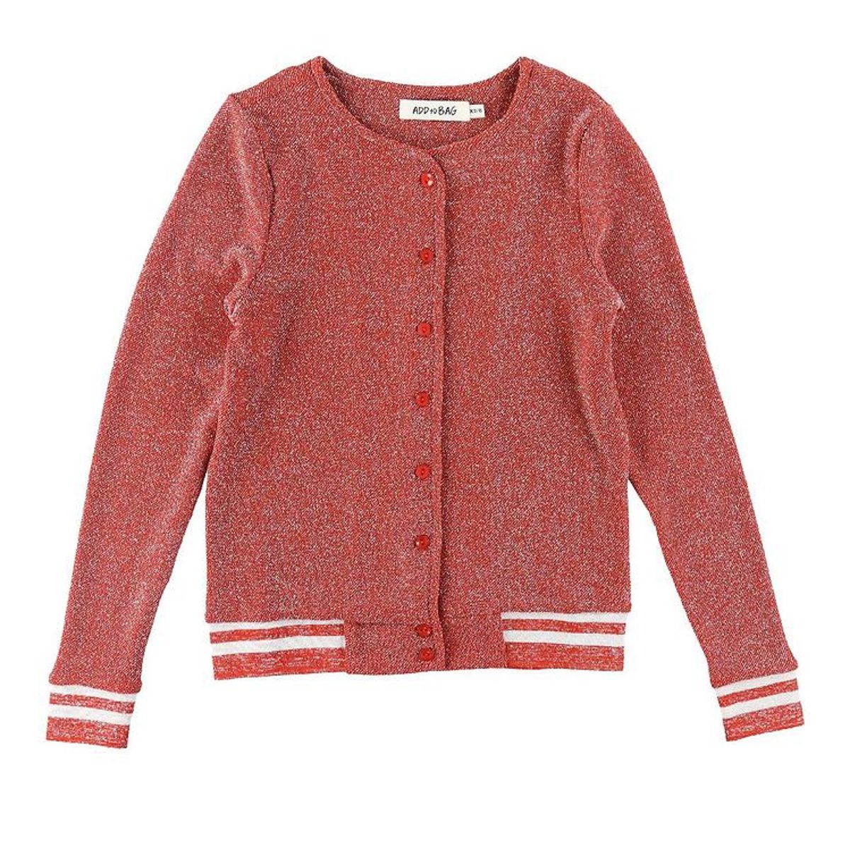 Add to Bag Cardigan - Burned Red m. Glimmer