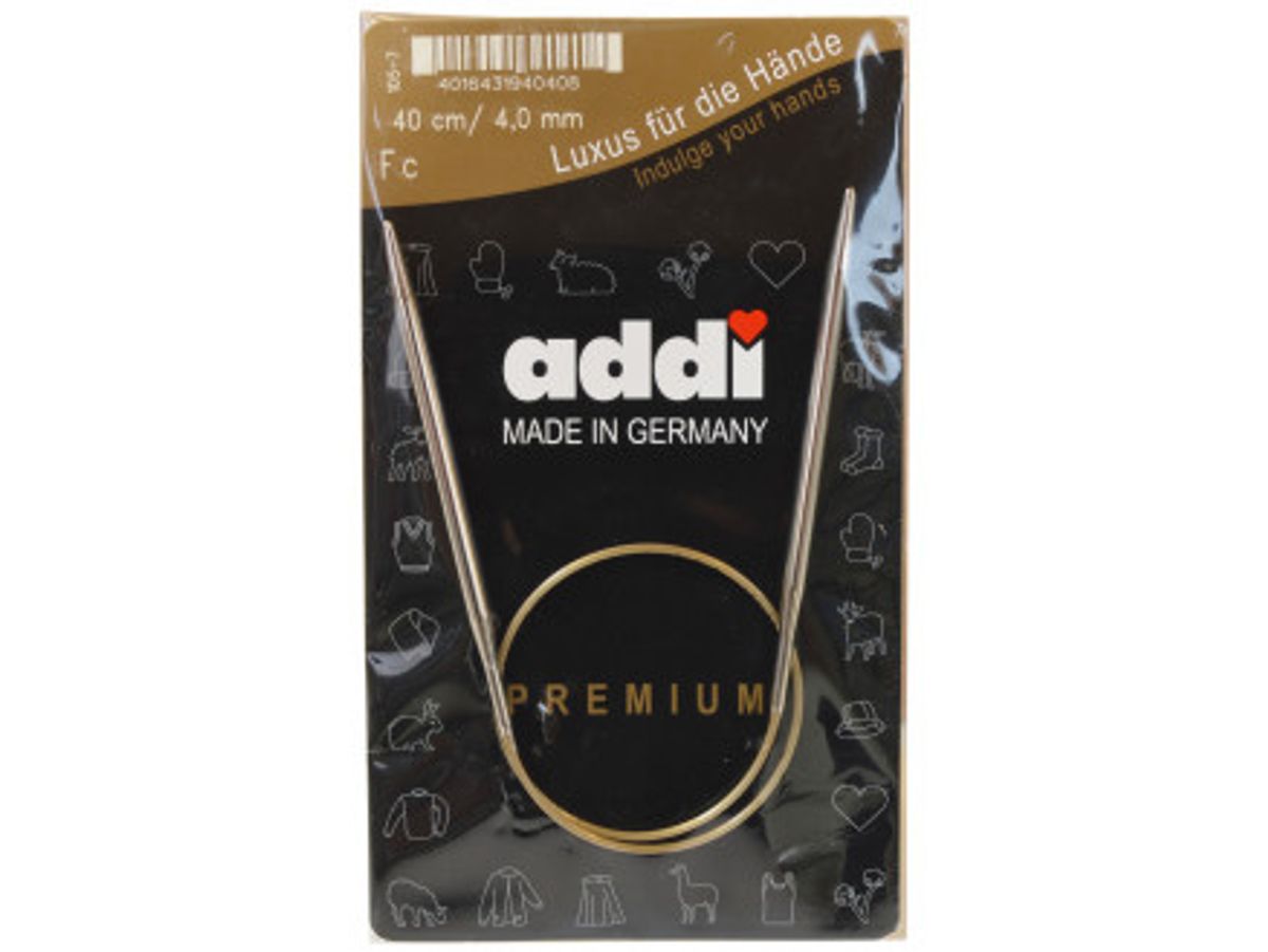 Addi Turbo Rundpinde Messing 40cm 4,00mm / 15.7in US6