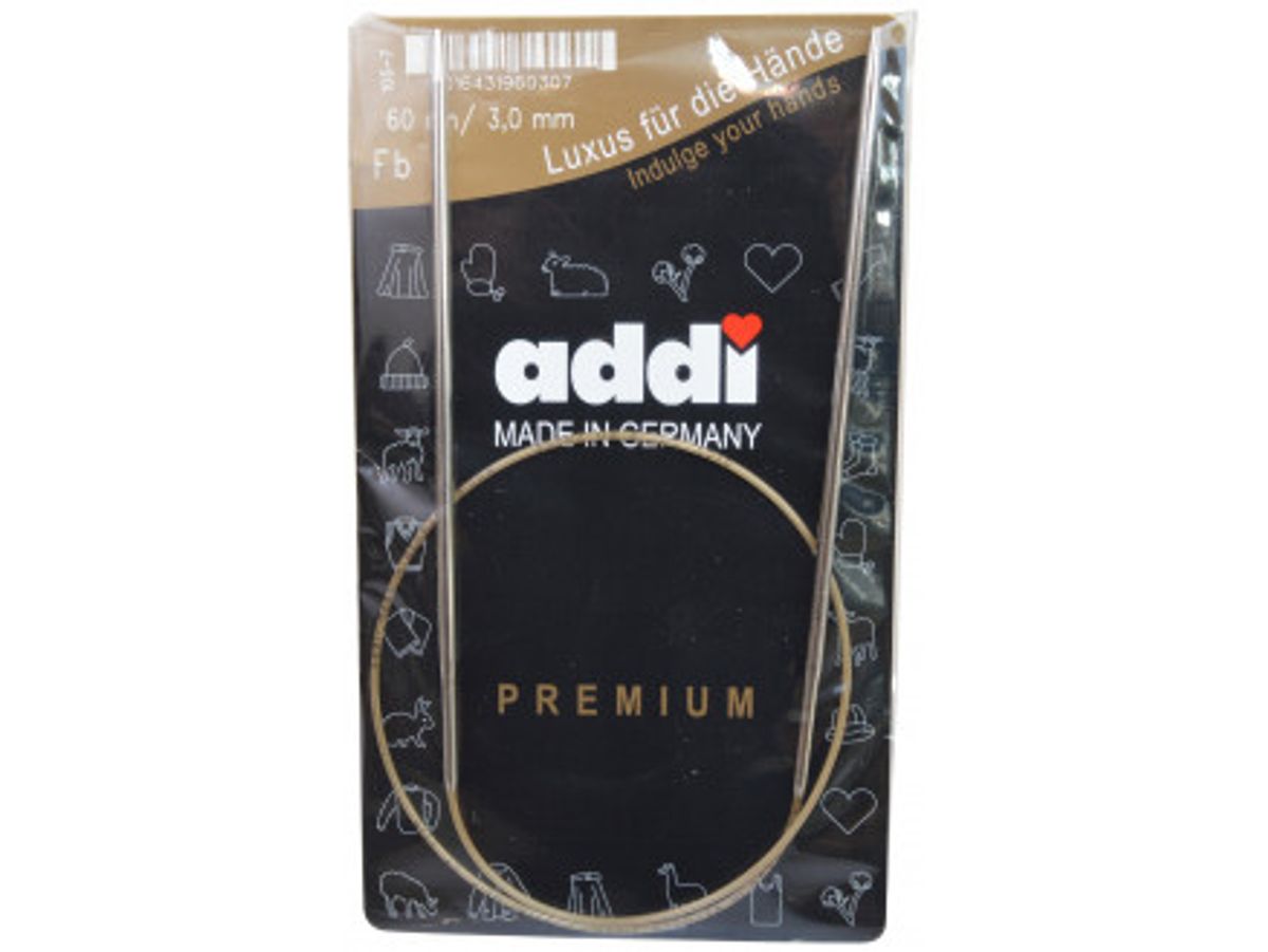 Addi Turbo Rundpinde Messing 60cm 3,00mm / 23.6in US2 ½