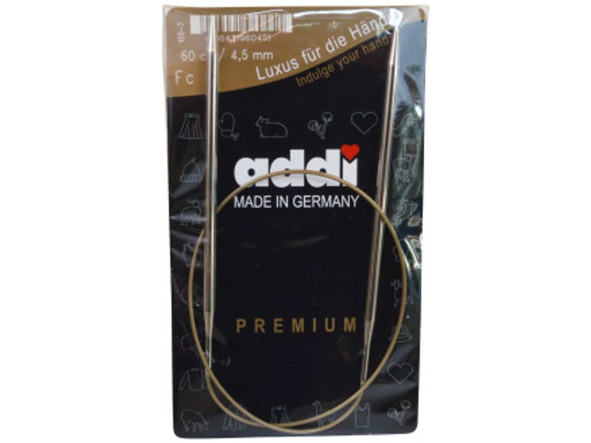 Addi Turbo Rundpinde Messing 60cm 4,50mm / 23.6in US7