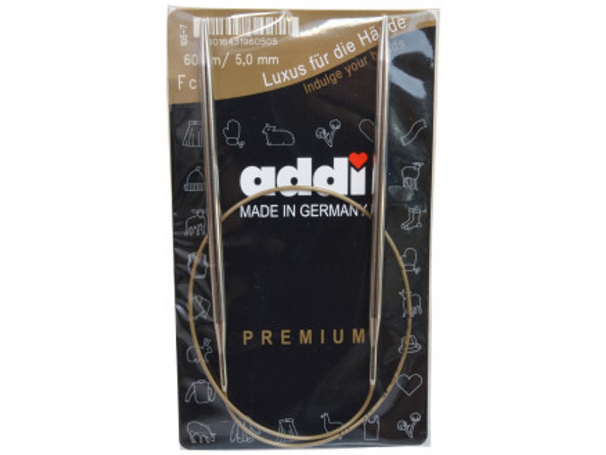 Addi Turbo Rundpinde Messing 60cm 5,00mm / 23.6in US8