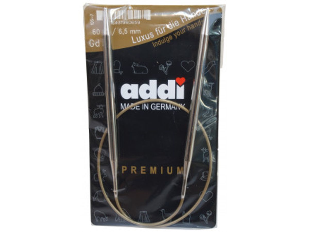 Addi Turbo Rundpinde Messing 60cm 6,50mm / 23.6in US10 ½