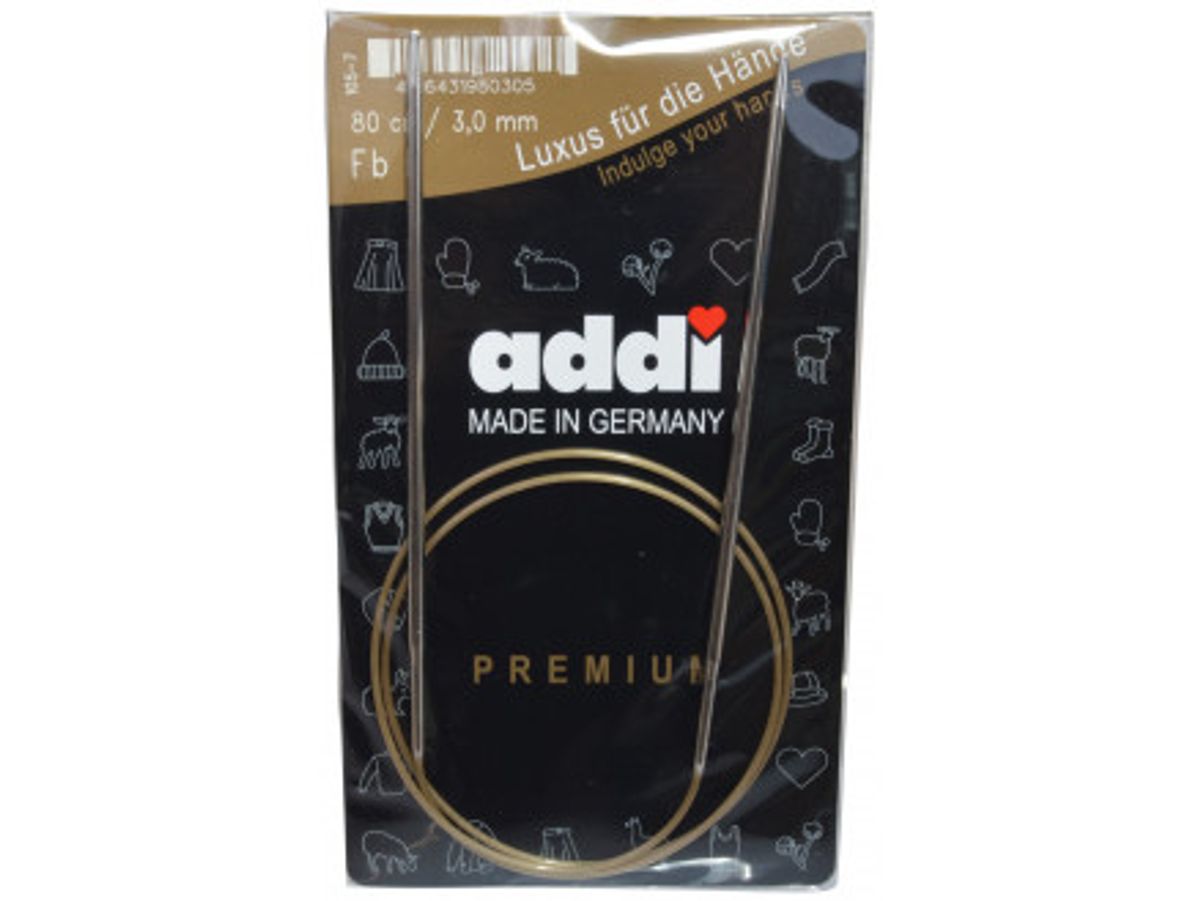 Addi Turbo Rundpinde Messing 80cm 3,00mm / 31.5in US2 ½