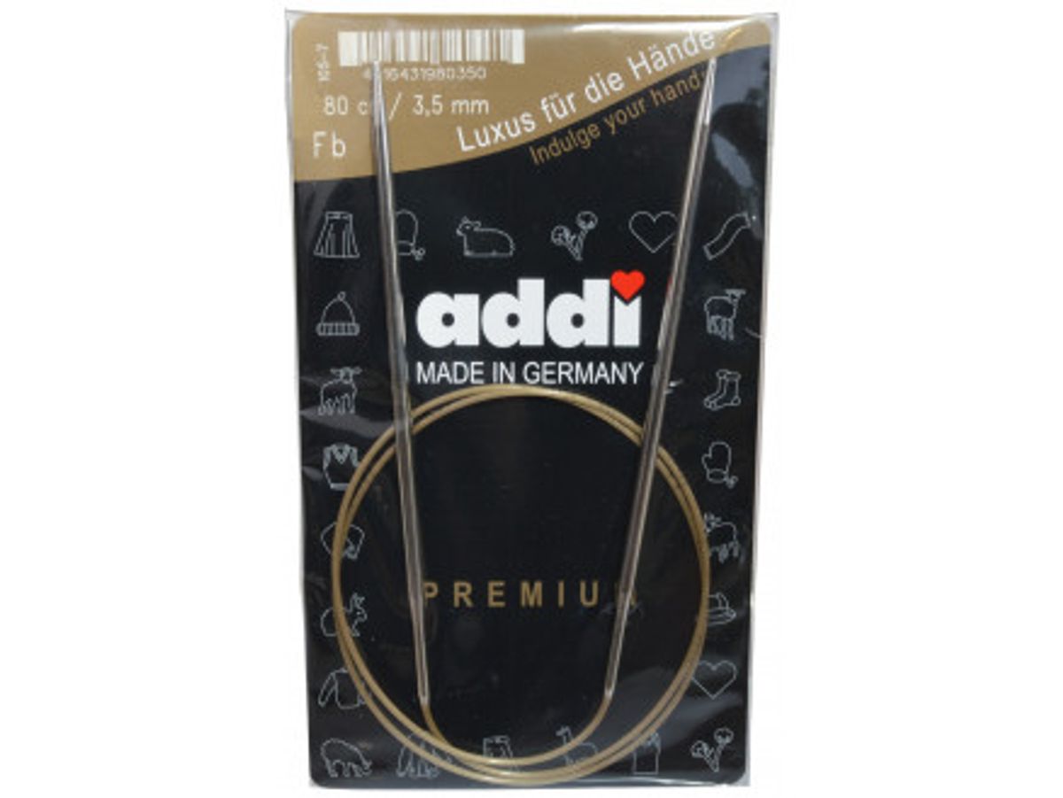 Addi Turbo Rundpinde Messing 80cm 3,50mm / 31.5in US4