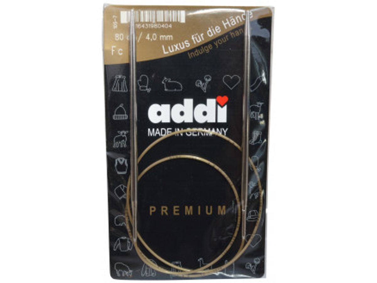 Addi Turbo Rundpinde Messing 80cm 4,00mm / 31.5in US6