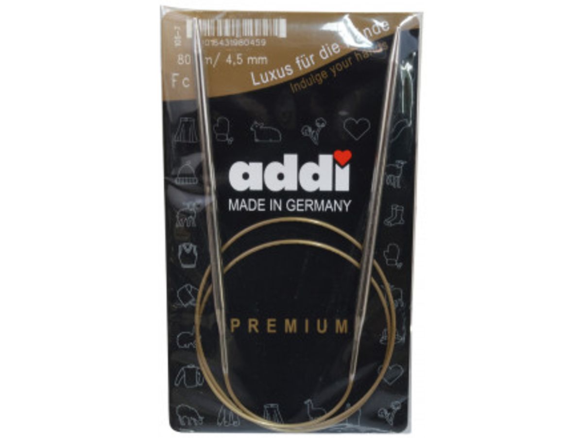 Addi Turbo Rundpinde Messing 80cm 4,50mm / 31.5in US7