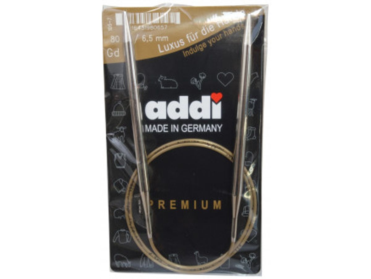 Addi Turbo Rundpinde Messing 80cm 6,50mm / 31.5in US10 ½