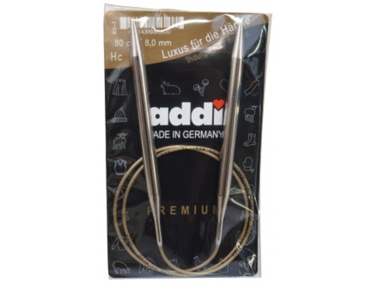 Addi Turbo Rundpinde Messing 80cm 8,00mm / 31.5in US11