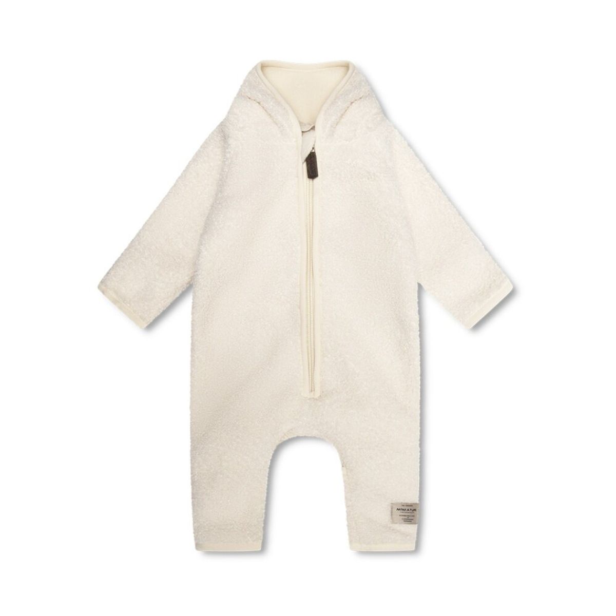 ADEL teddyfleece dragt - Angora cream - 68