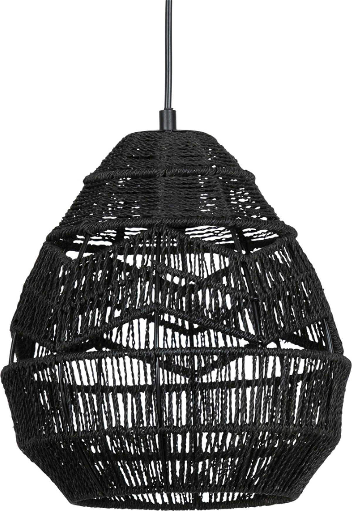 Adelaide, Pendel lampe, sort, H27x25x25 cm