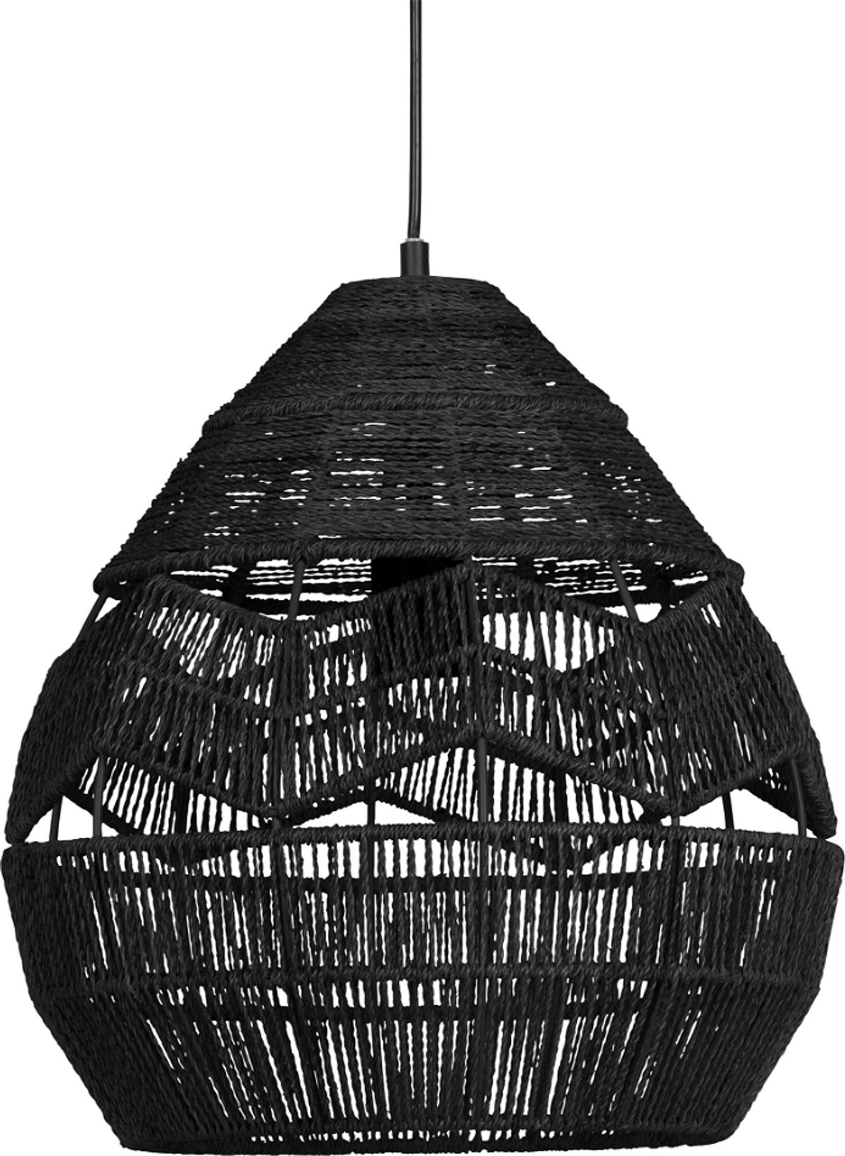 Adelaide, Pendel lampe, sort, H37x35x35 cm