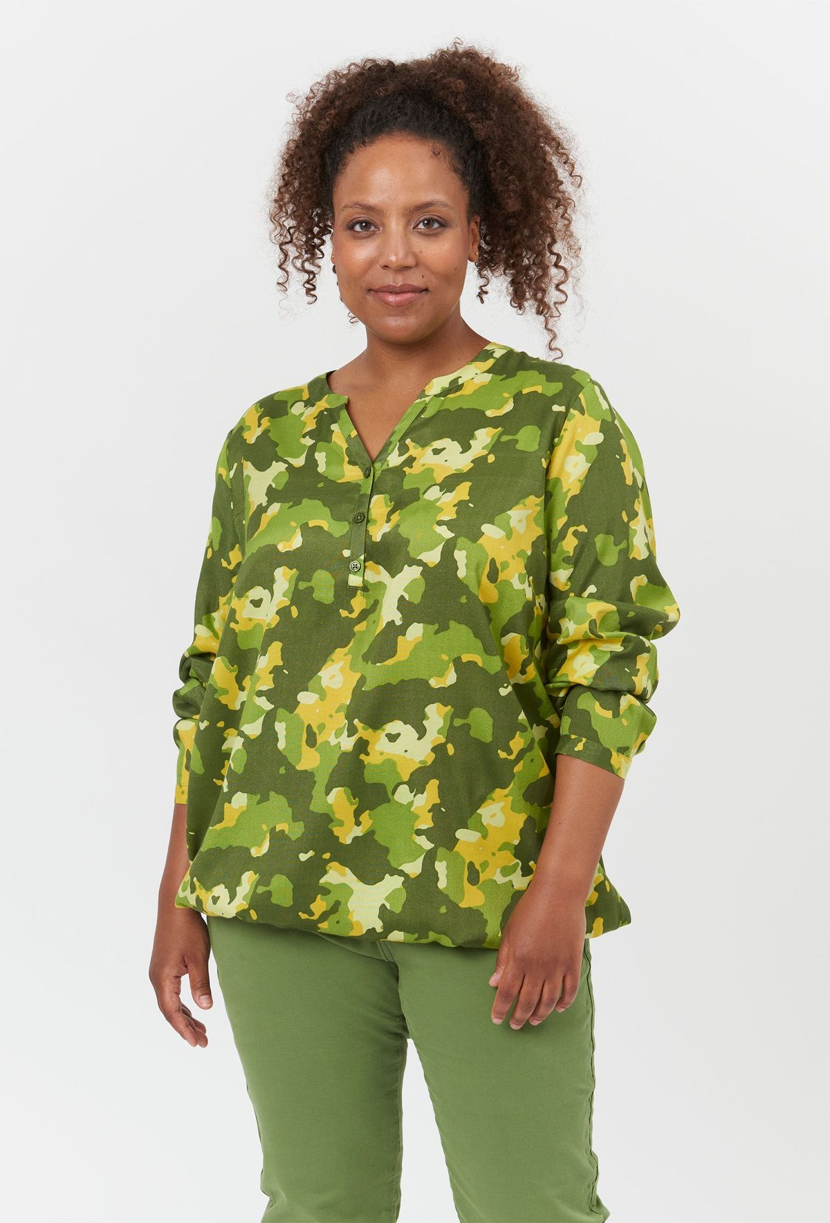 Adia - Bluse - Adbessie - Pine Green - Xl/54-56