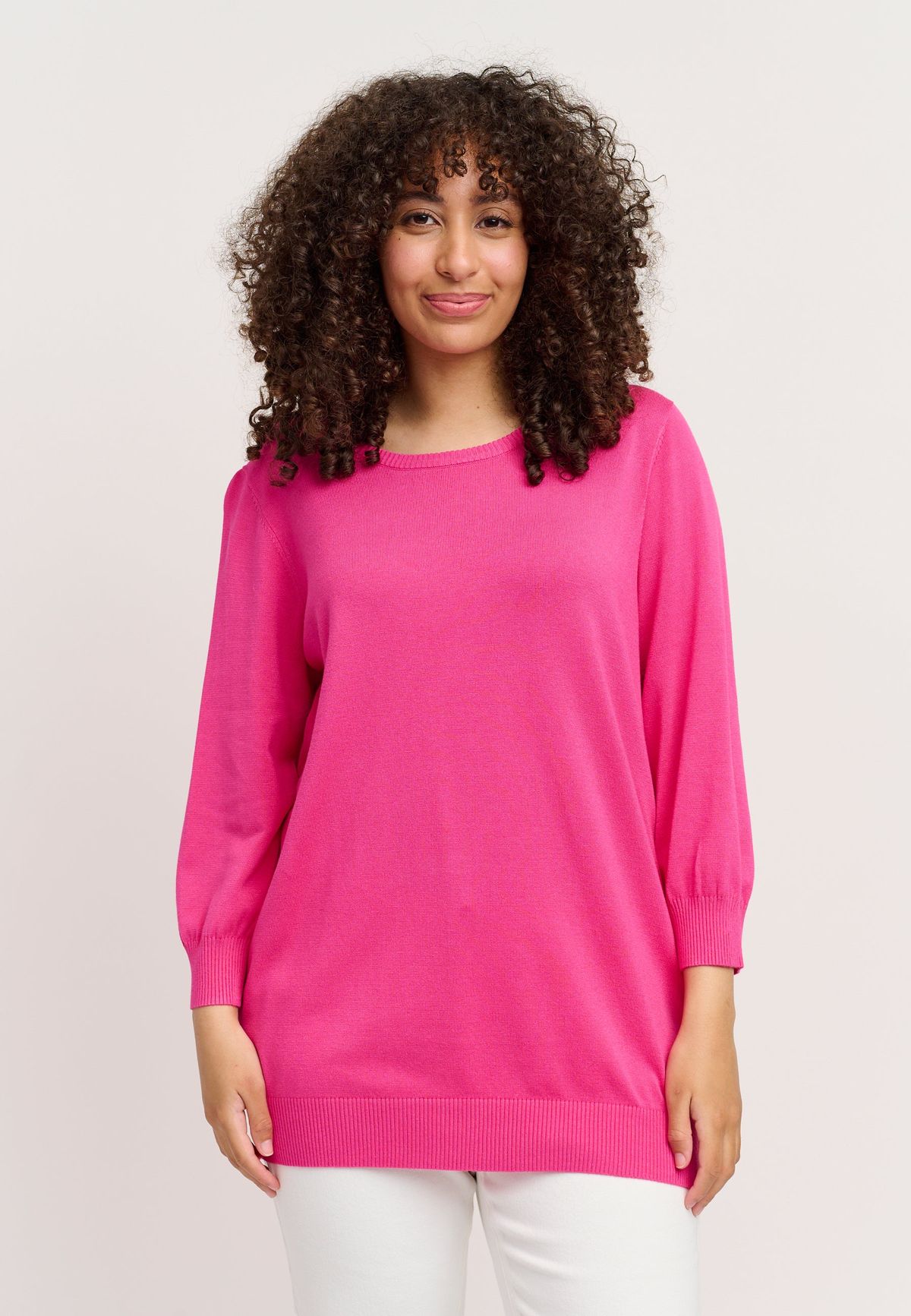 Adia - Bluse - Adeina - Fuchsia Pink - L/50-52