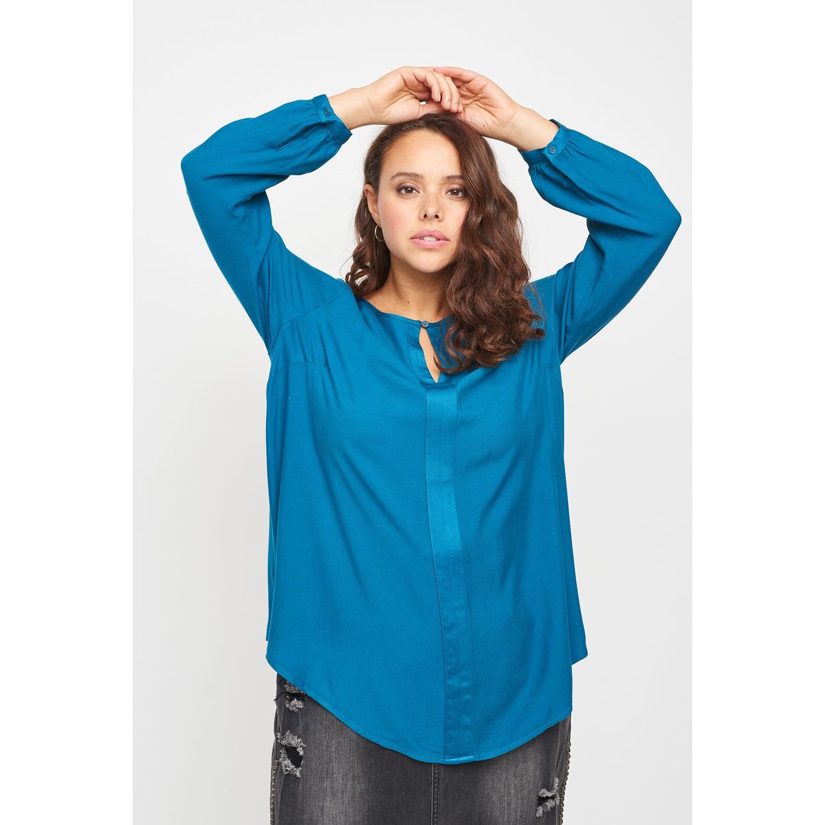 Adia - Bluse - Adkasey - Deep Ocean - S/42-44