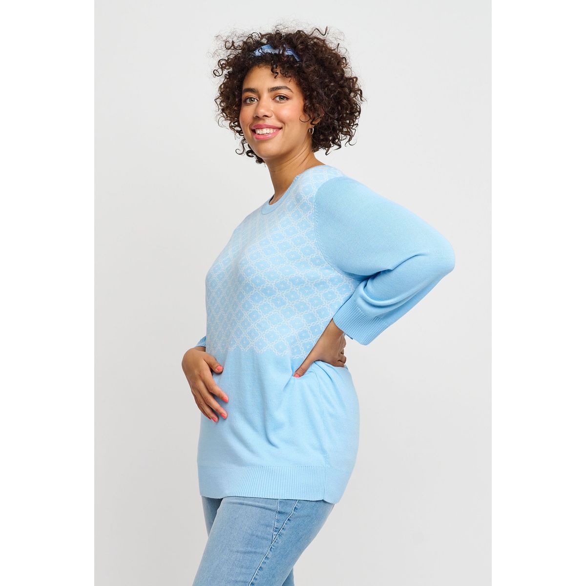 Adia - Bluse - Adlappi - Angel Blue - M/46-48