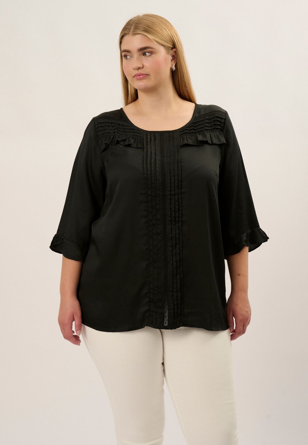 Adia - Bluse - Adpatricia - Black - L/50-52