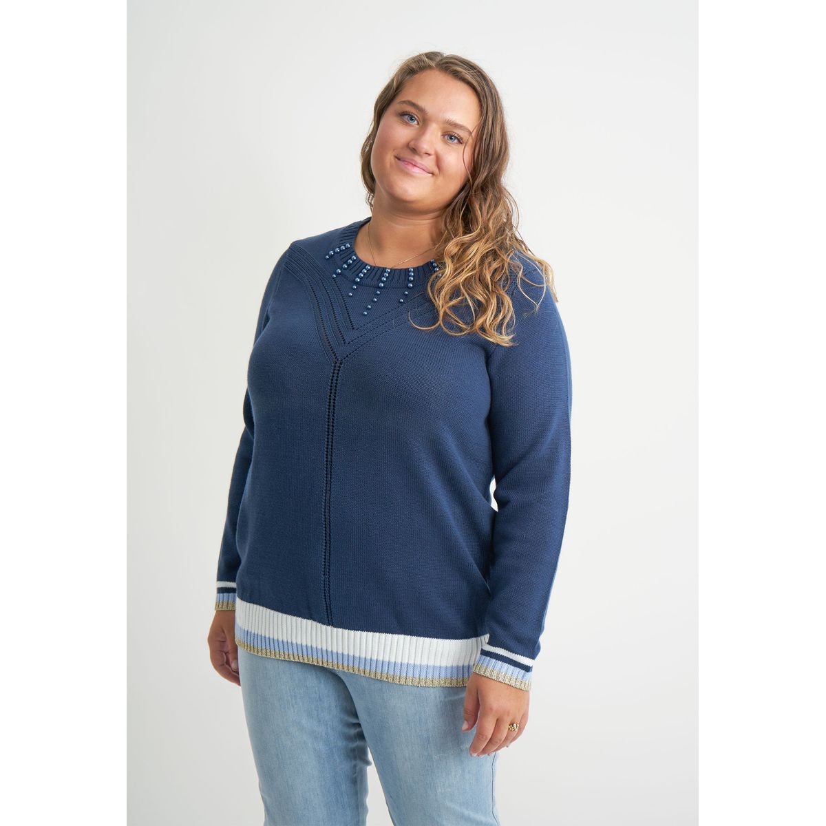 Adia - Bluse - Adranua - Navy - L