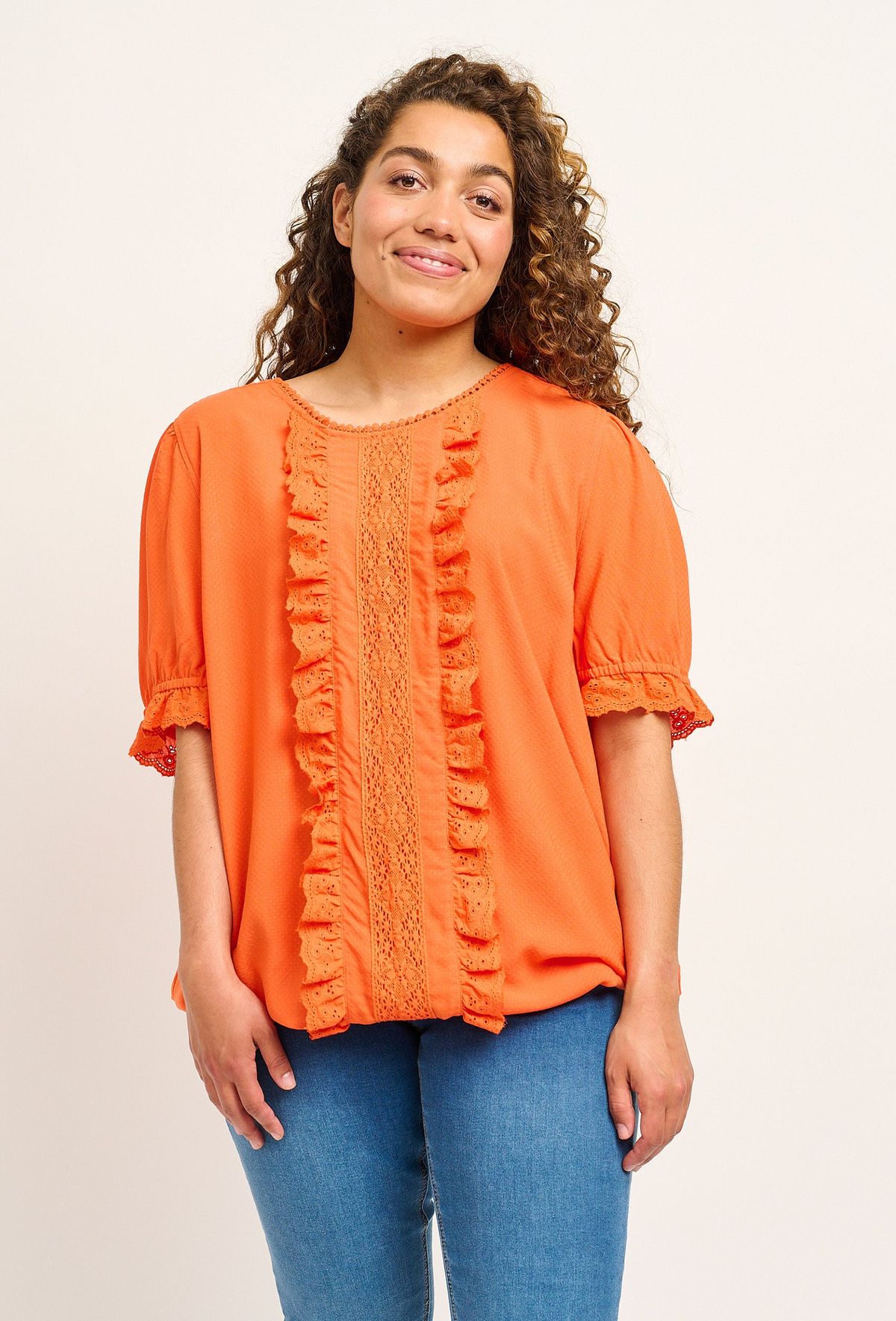 Adia - Bluse - Adsidsel - Sprizz Orange - S/42-44