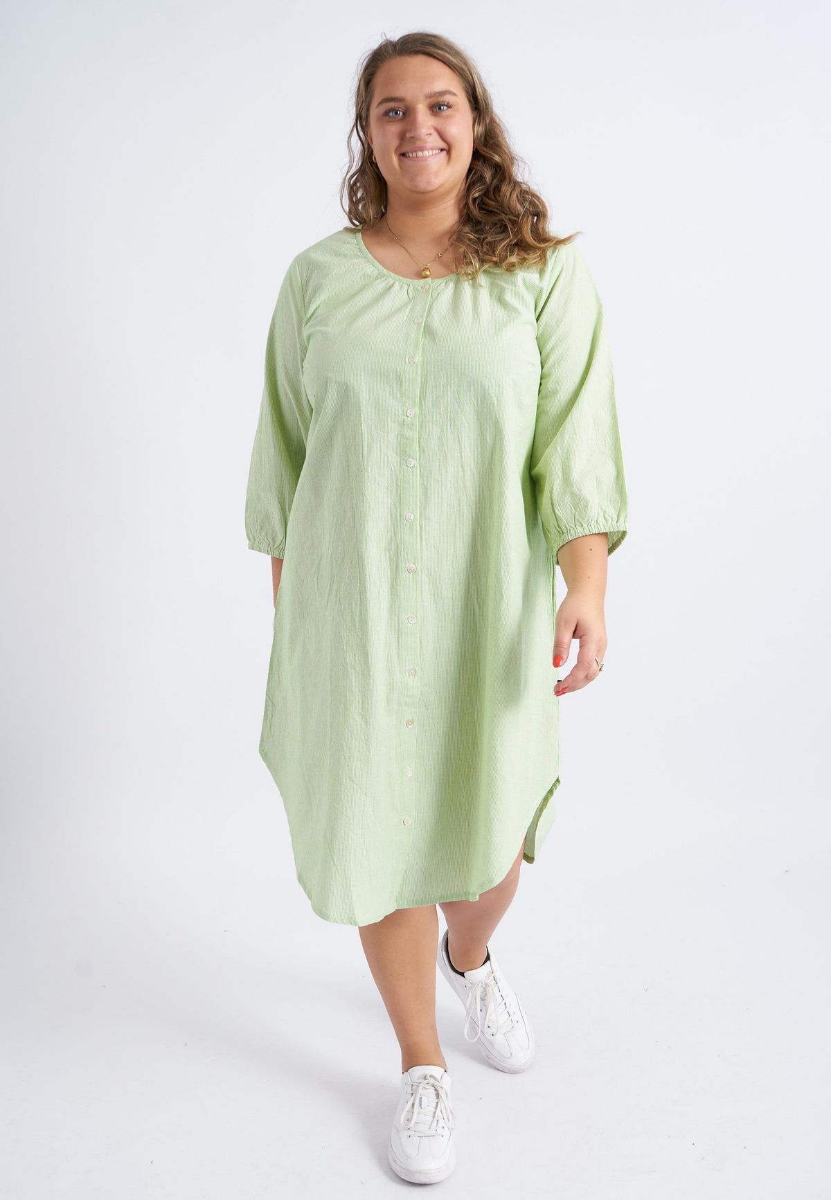 Adia - Kjole - Adbitten - Green Banana - L/50-52