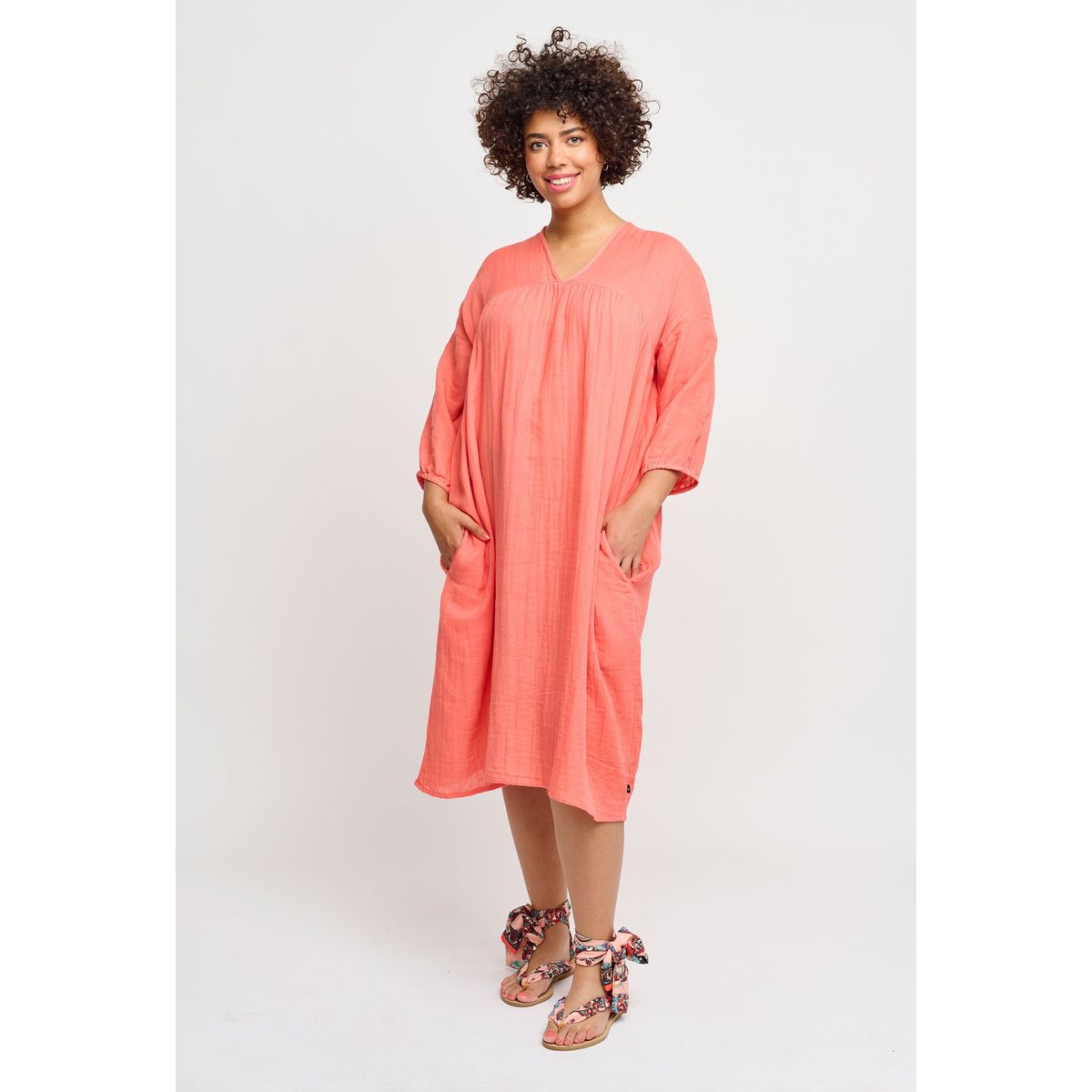 Adia - Kjole - Adlansa - Miami Coral - Xl/54-56