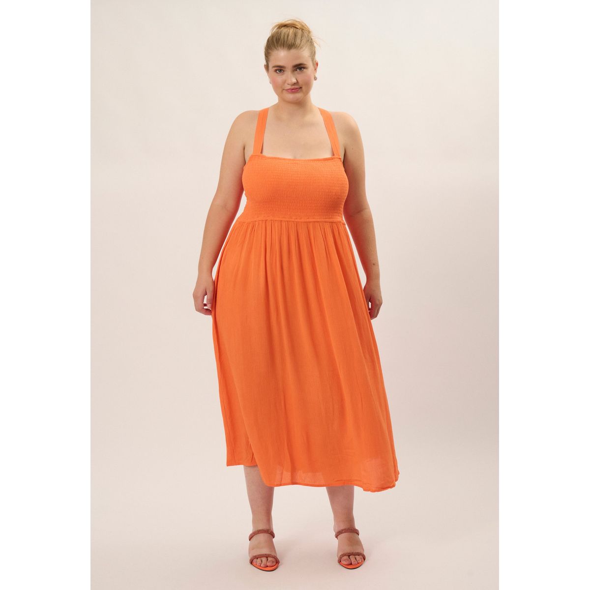 Adia - Kjole - Adpetra - Spring Orange - L/50-52