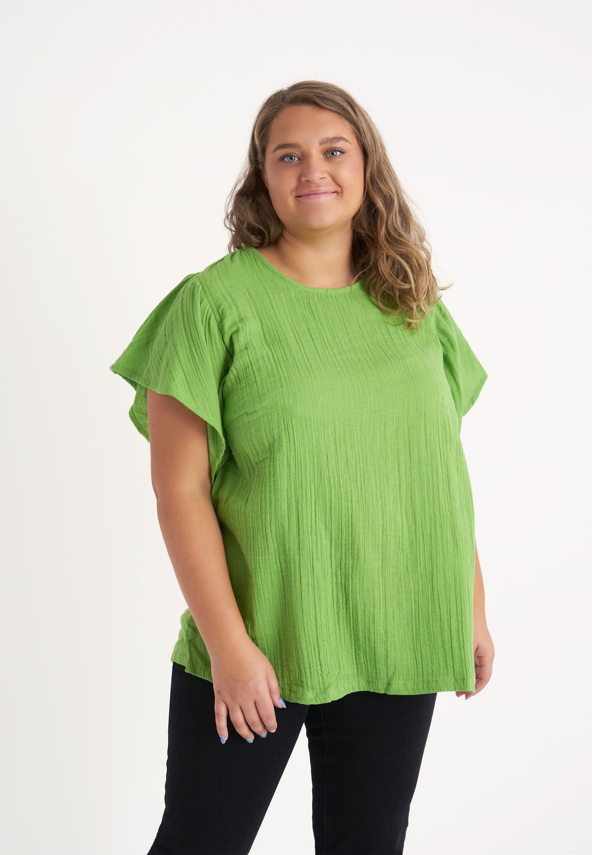 Adia - Skjorte - Bergdis - Green Banana - Xl/54-56