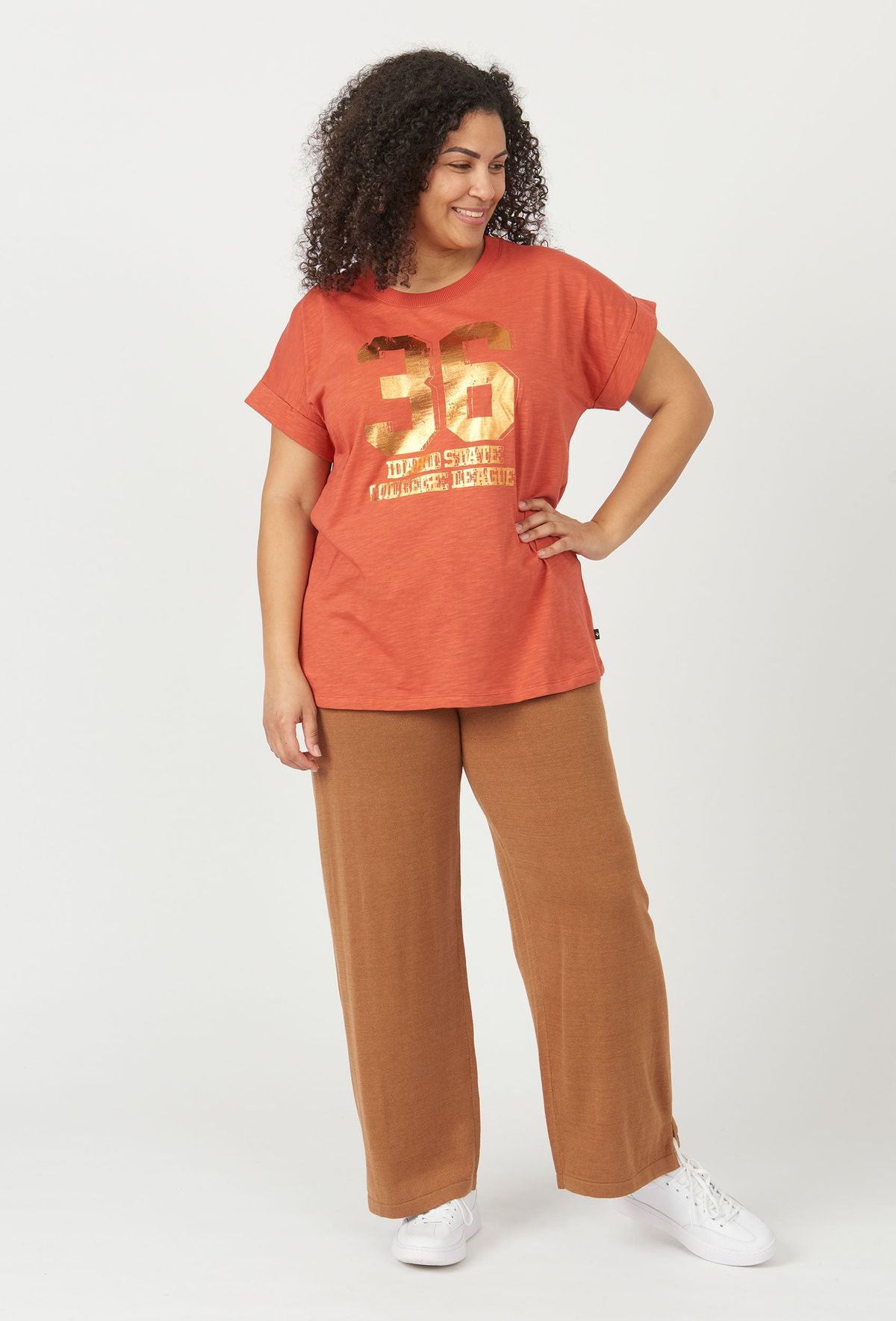 Adia - T-shirt - Adnarin - Spicy Orange - Xs/38-40