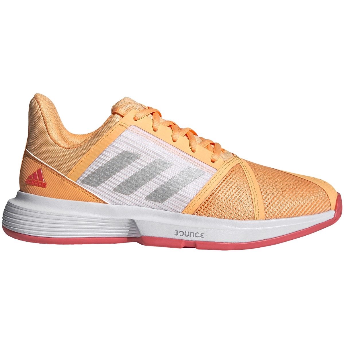 Adidas CourtJam Bounce Dame Acid Orange/Silver Metallic