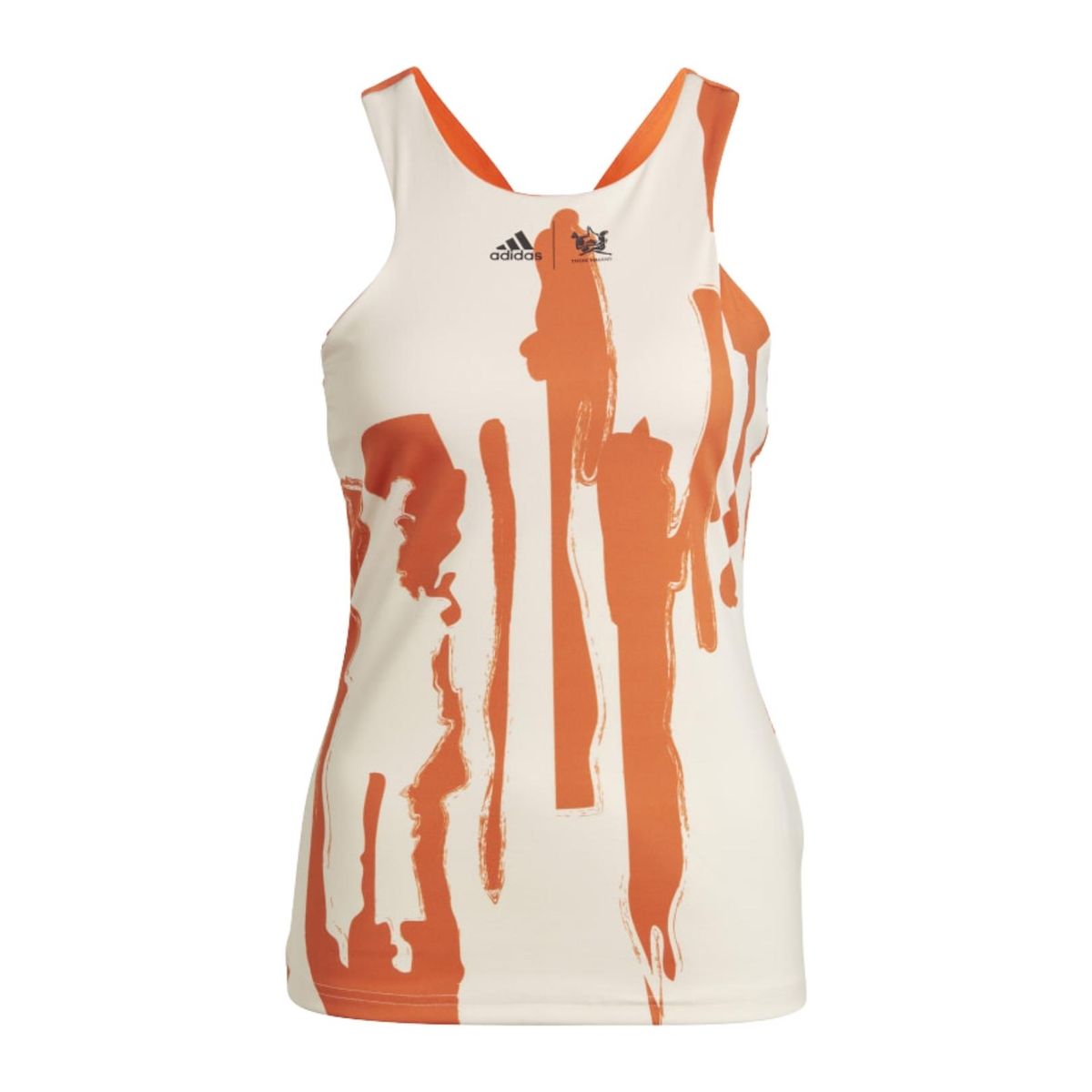 Adidas New York Y-Back Tanktop Ecru Tint/Impact Orange