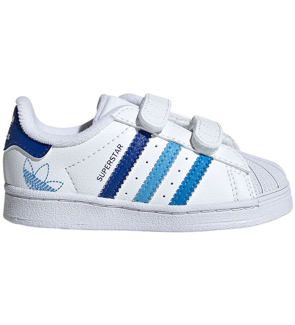 adidas Originals Sko - Superstar CF I - Hvid/Blå