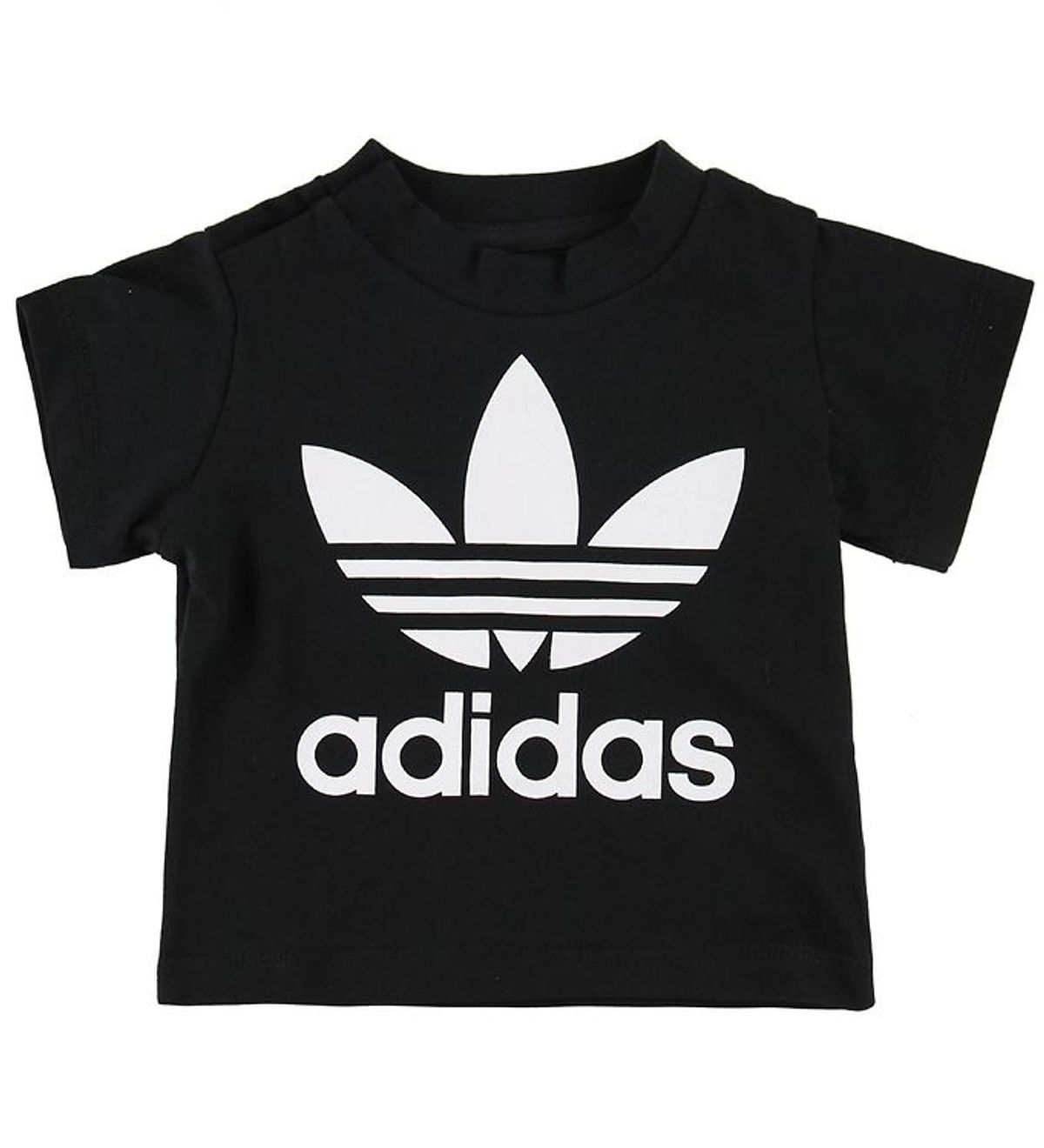 adidas Originals T-shirt - Trefoil - Sort m. Logo