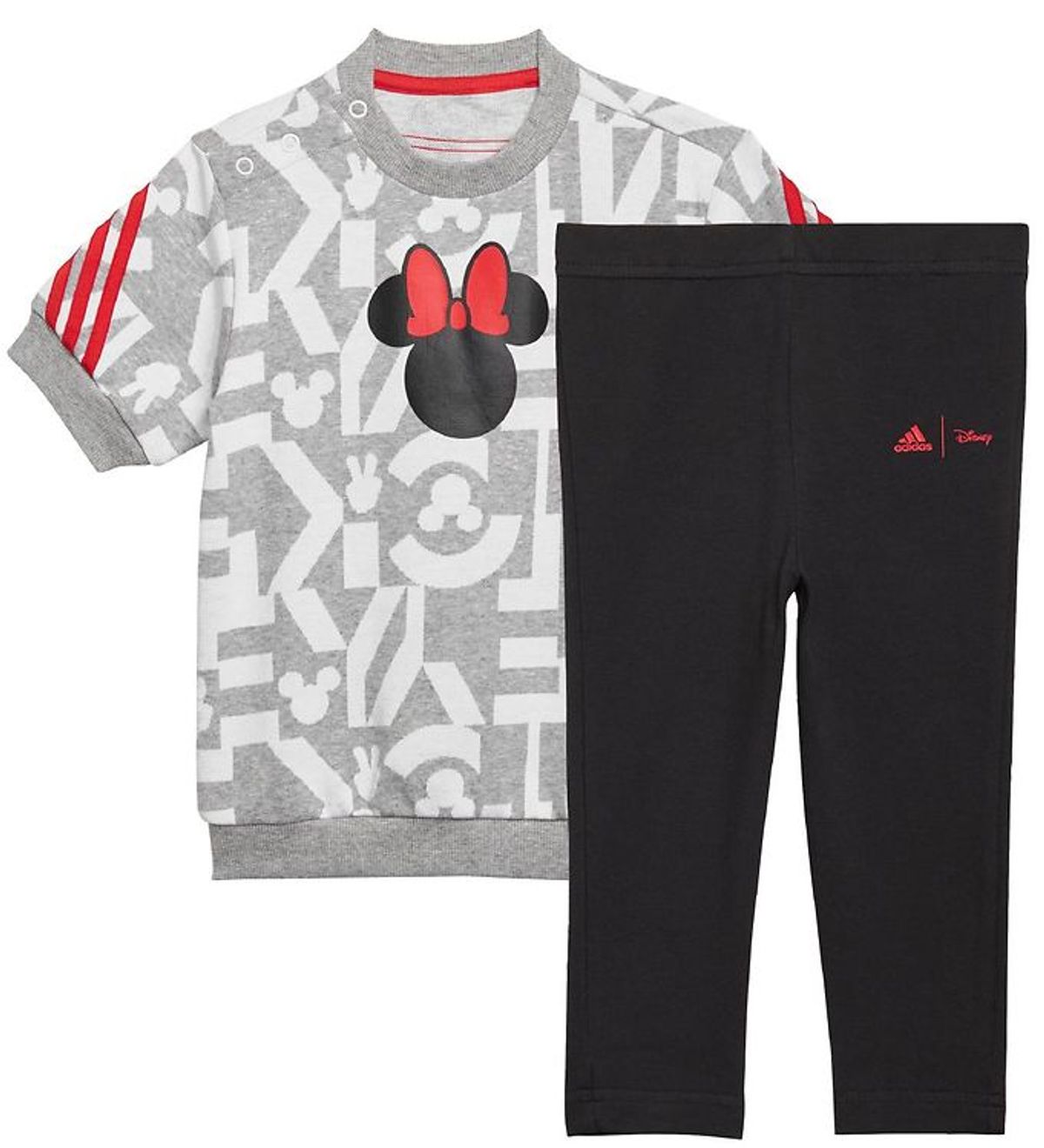 adidas Performance Sommersæt - Disney Minnie Mouse - Grå/Hvid/So