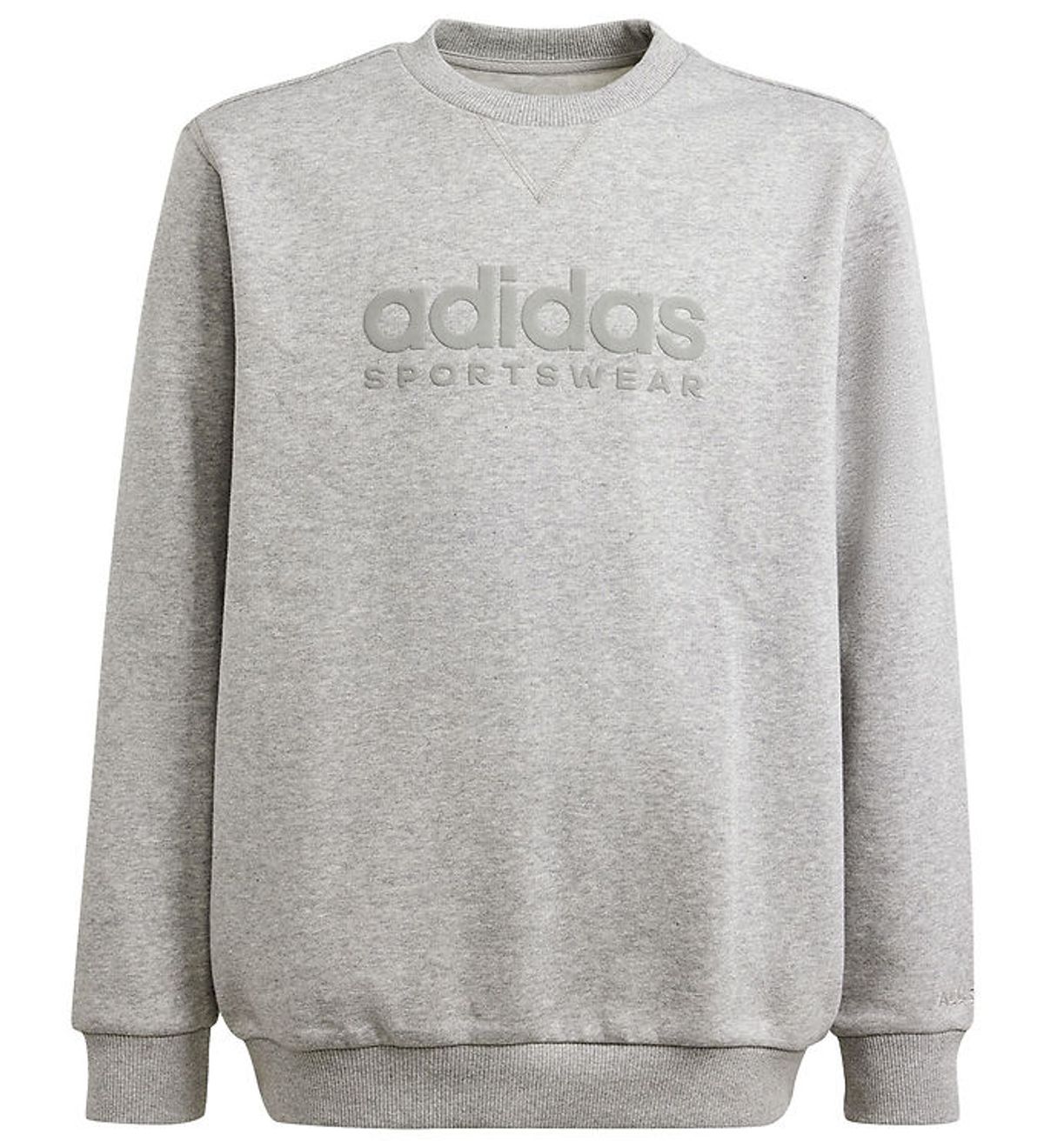 adidas Performance Sweatshirt - J Allszn GFX SW - Grå Melange