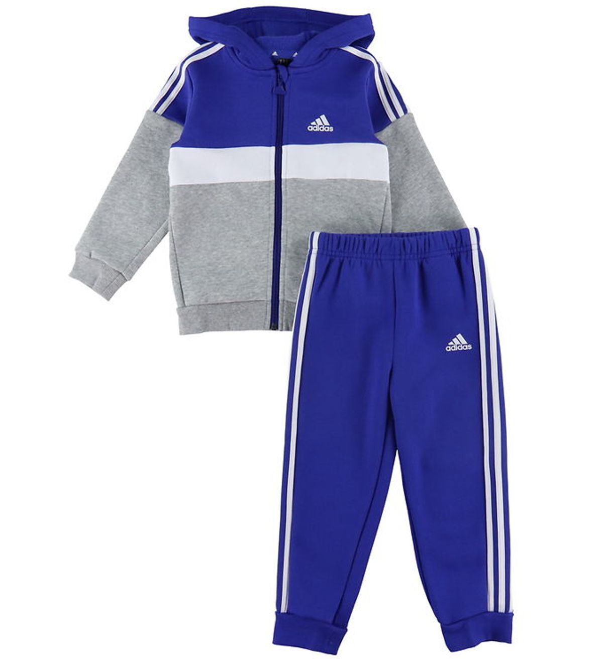 adidas Performance Sweatsæt - I 3S TIB FL TS - Blå/Grå/Hvid