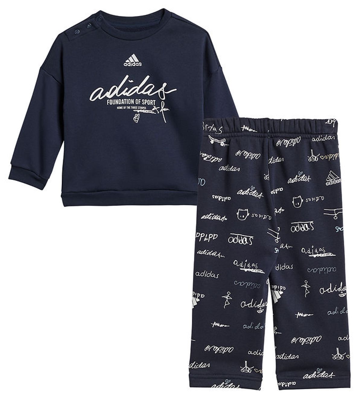 adidas Performance Sweatsæt - I Bluv Jogger - Navy/Hvid