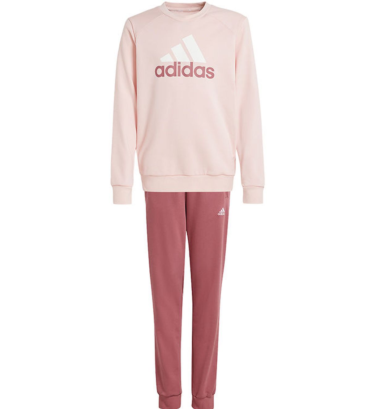 adidas Performance Sweatsæt - J BL FT TS - Rosa/Hvid