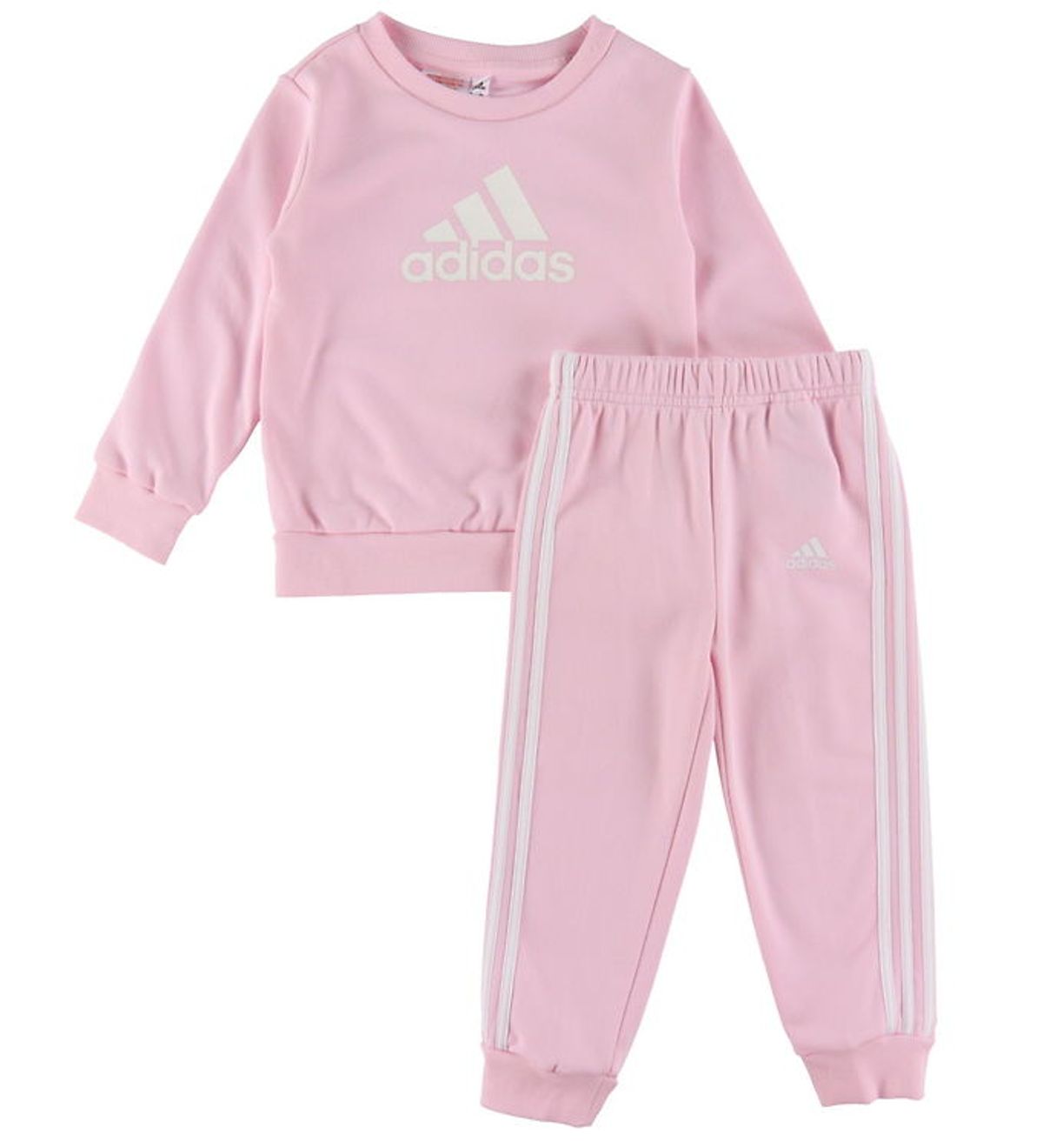 adidas Performance Sweatsæt - Rosa m. Hvid