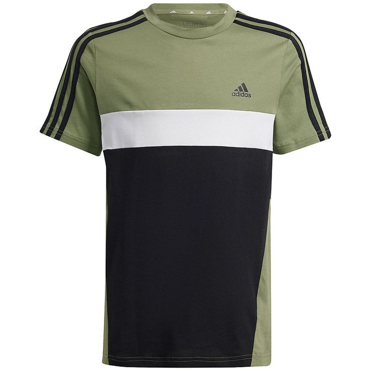 adidas Performance T-shirt - J 3S TIB T - Sort/Hvid/Army