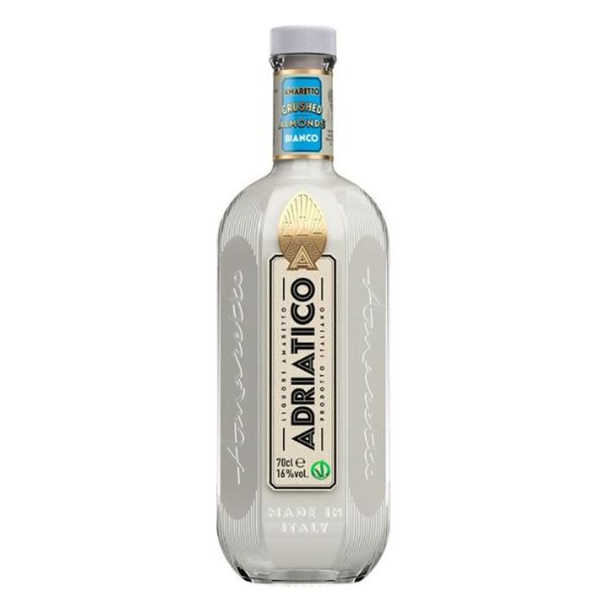 Adriatico Amaretto Bianco Crushed Almonds Fl 70 Likør