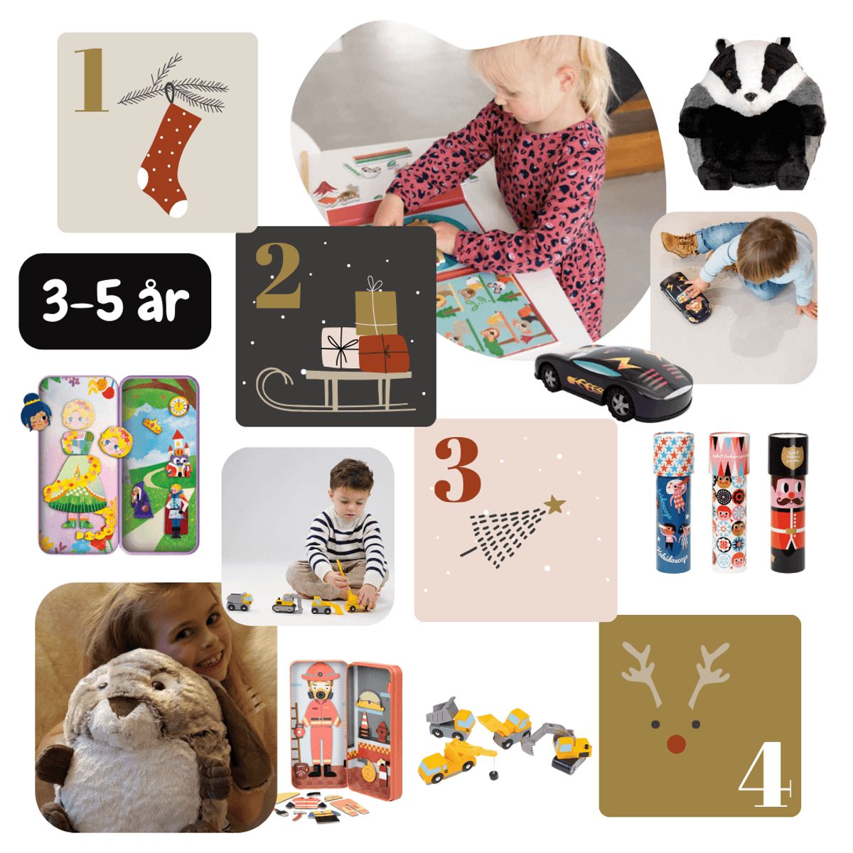 Adventskalender | Barn 3 til 5 år - 3-5 år pige - Nordic Simply