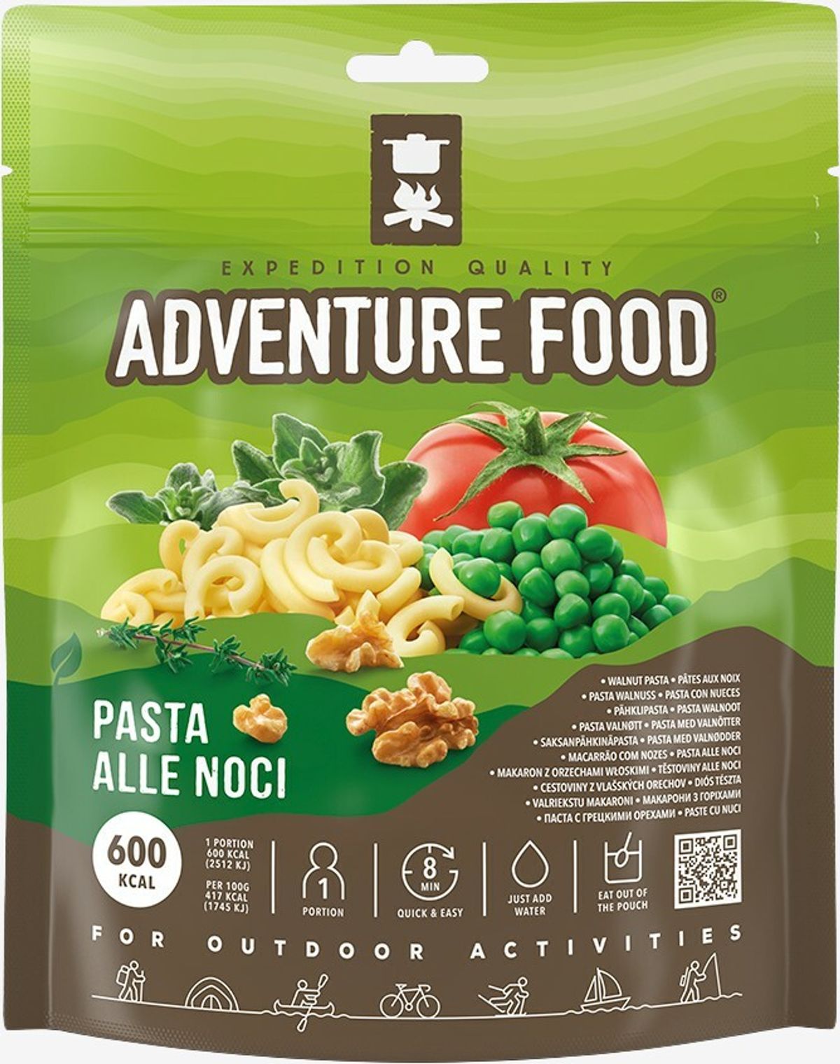 Adventure Food - Pasta med valnødder