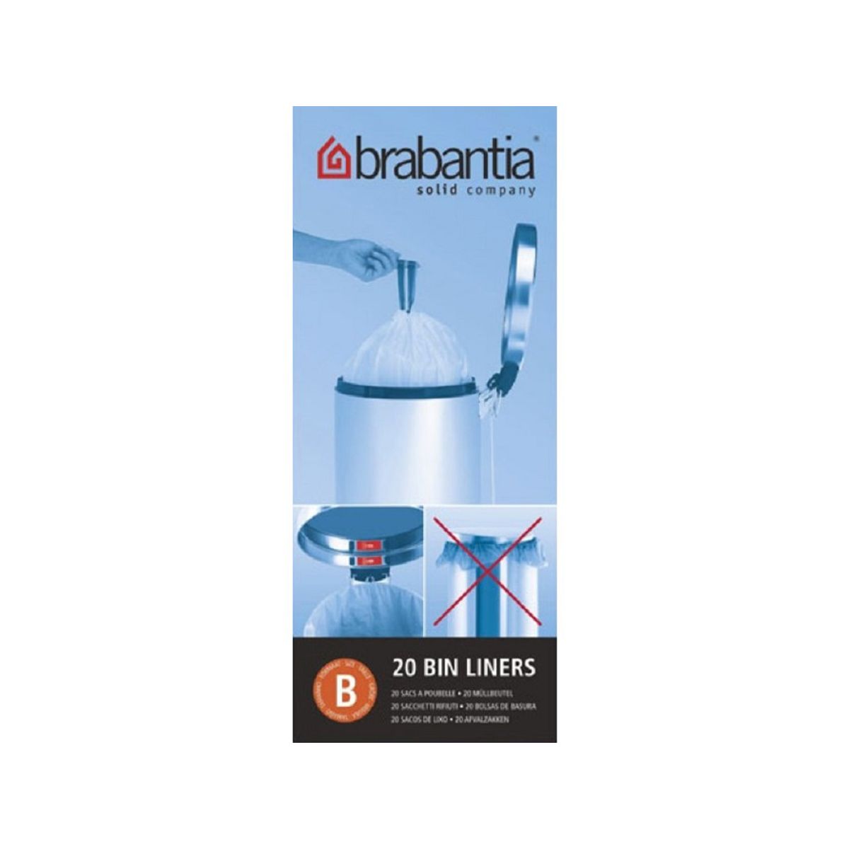 Affaldspose Brabantia Model B 5 Liter 40 stk