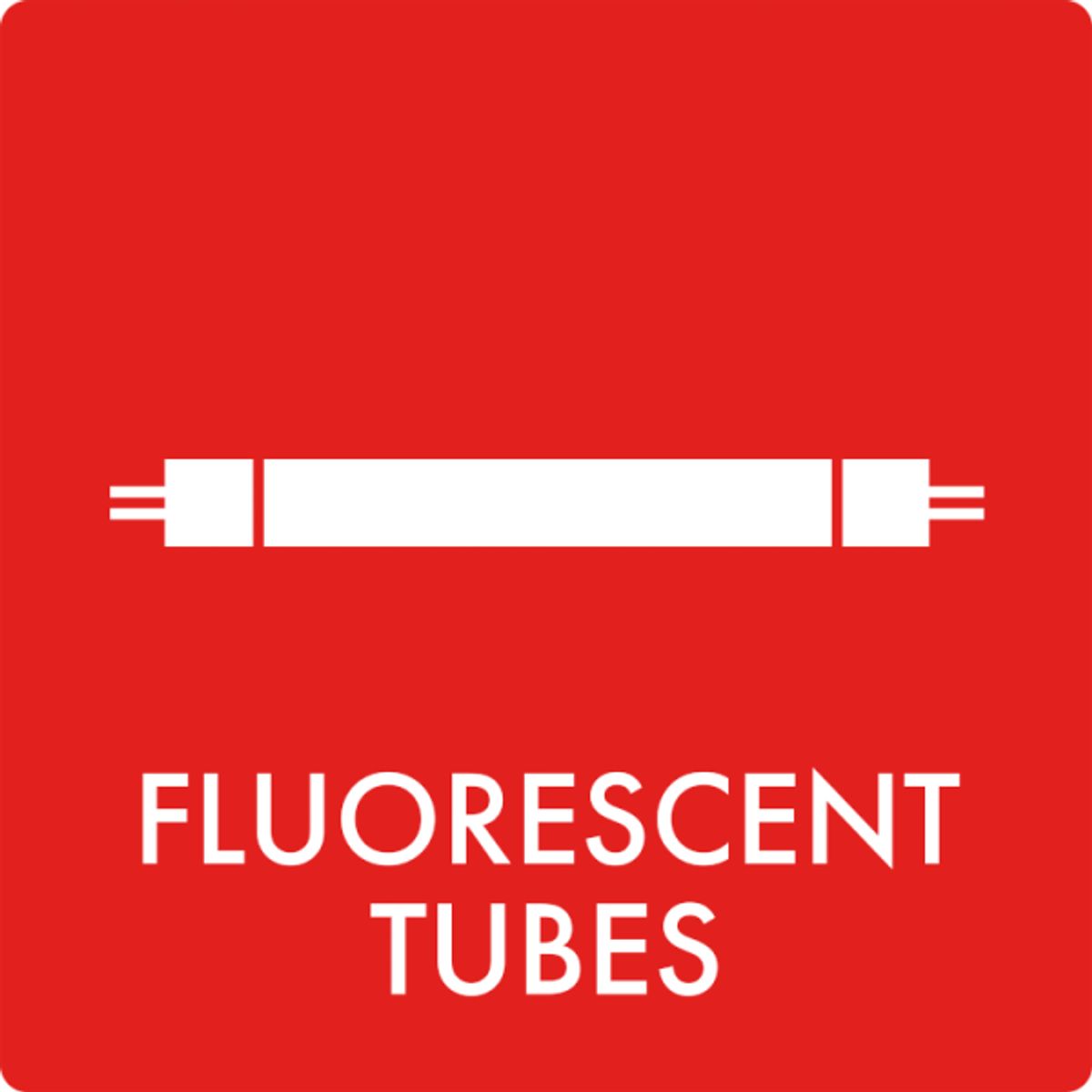 Affaldsskilt Fluorescent tubes