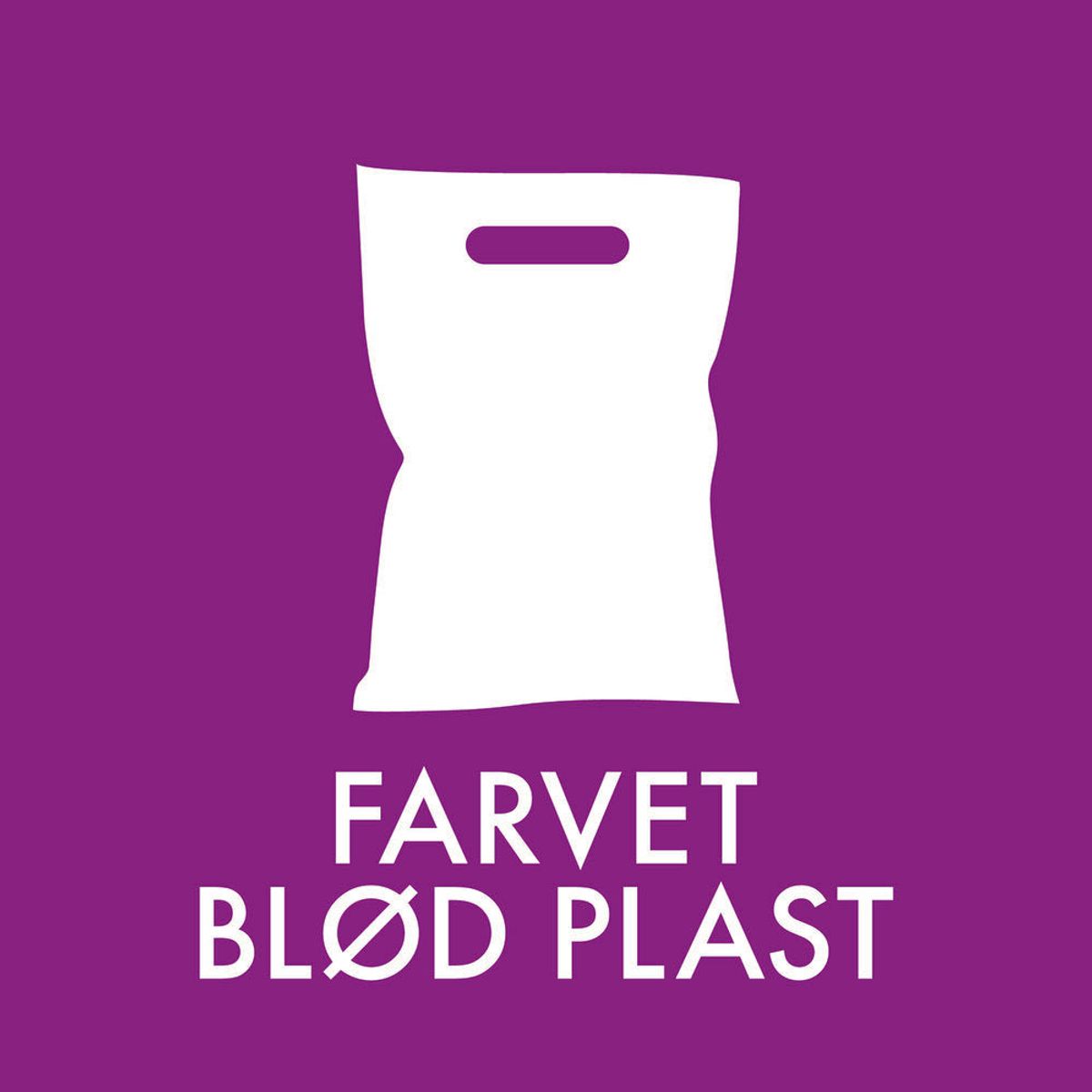 Affaldssortering - Farvet Blød Plast