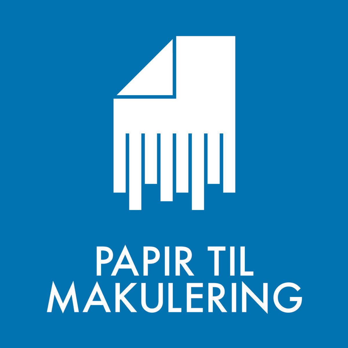 Affaldssortering - Papir Til Makulering