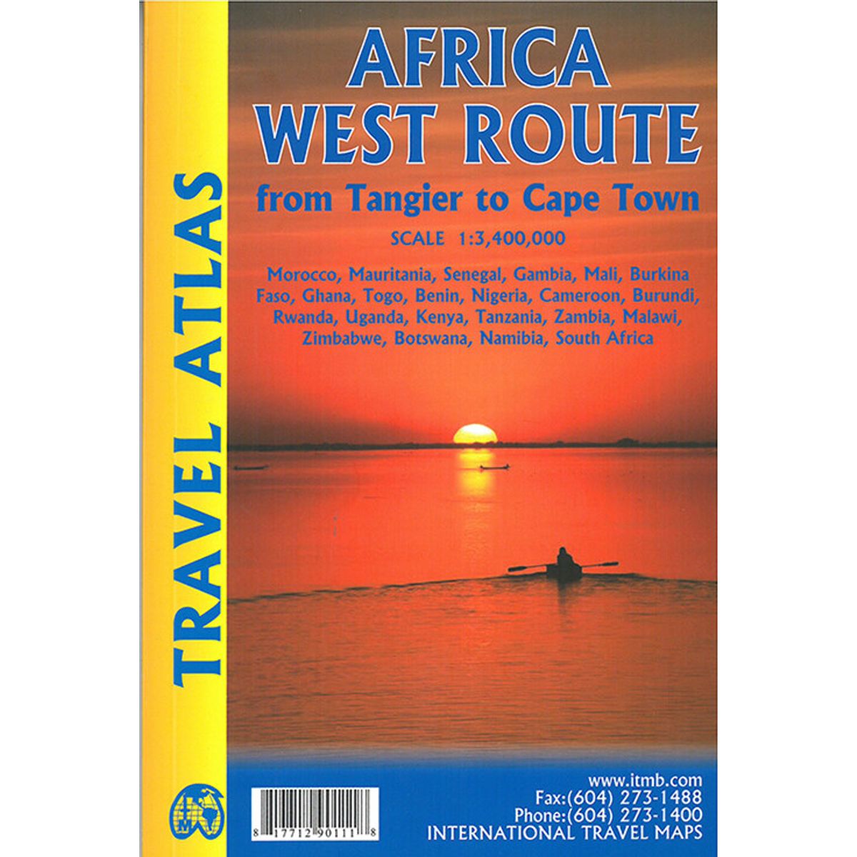 Africa West Route: From Tangier To Cape Town Travel Atlas - Itmb - English Book