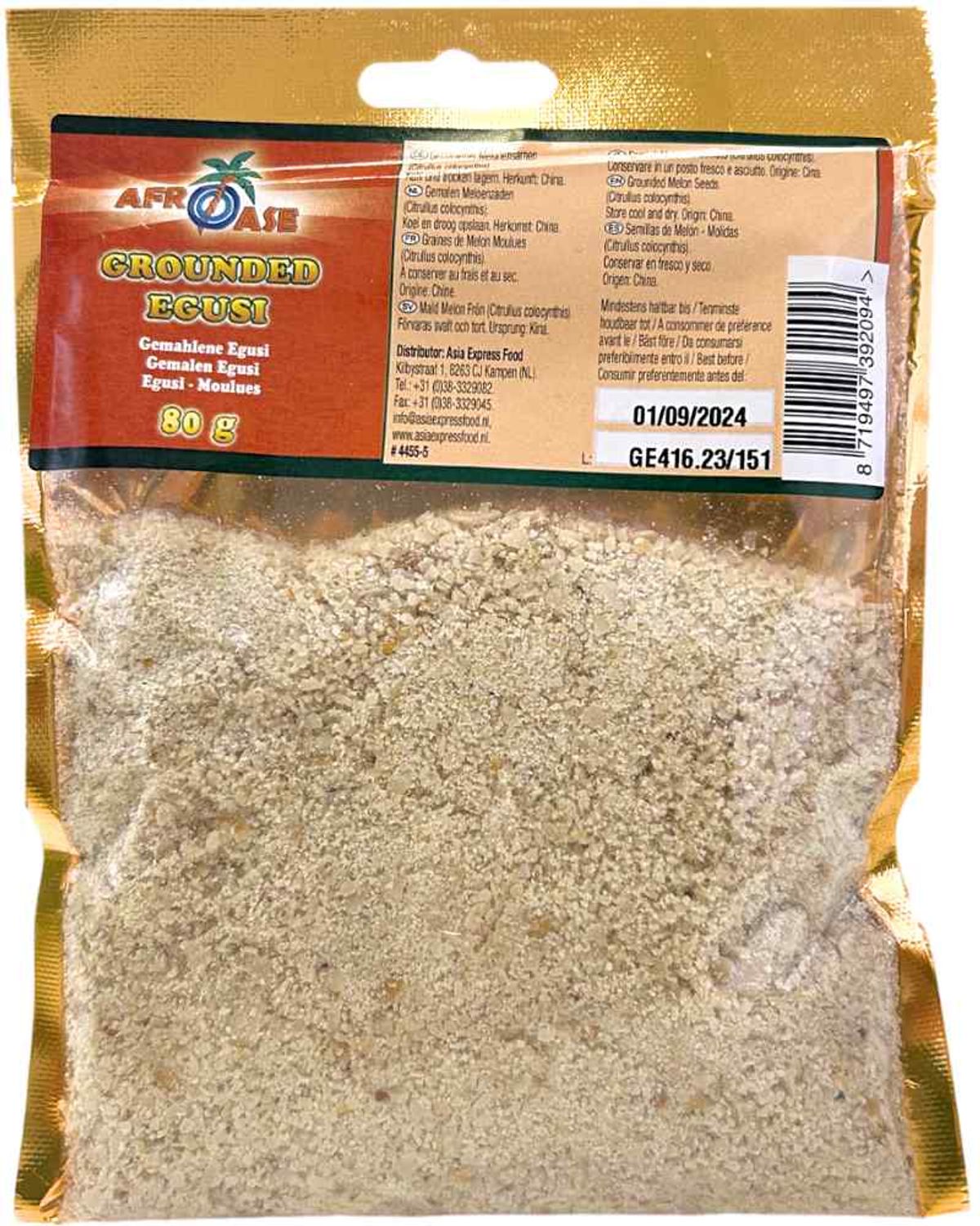 Afroase Malede Melonfrø (Egusi) 80 g