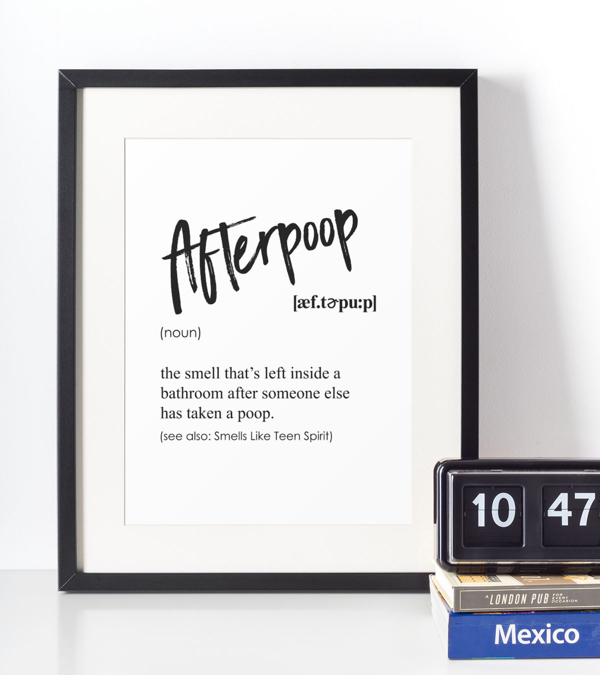 Afterpoop definition plakat